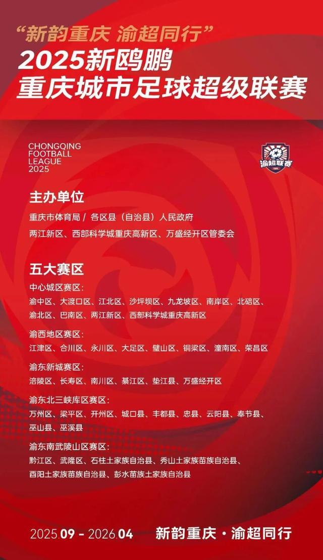 爱游戏-“渝超”来了，重庆城市足球超级联赛将于9月13日开赛